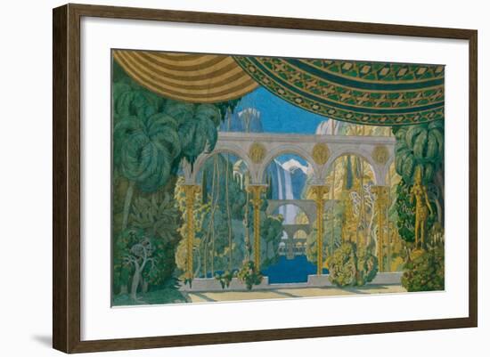 The Gardens of Chernomor. Stage Design for the Opera Ruslan and Ludmila, 1913-Ivan Yakovlevich Bilibin-Framed Giclee Print