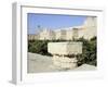 The gardens of Marrakesh by the long city walls-Werner Forman-Framed Giclee Print