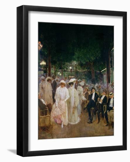 The Gardens of Paris, or the Beauties of the Night, 1905-Jean Béraud-Framed Giclee Print