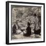 The Gardens of the Home of Mr Y Namikawa, Leader in the Art Industries, Kyoto, Japan, 1904-Underwood & Underwood-Framed Photographic Print