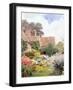 The Gardens of the Manor House, Cleeve Prior, Worcestershire-George Samuel Elgood-Framed Giclee Print