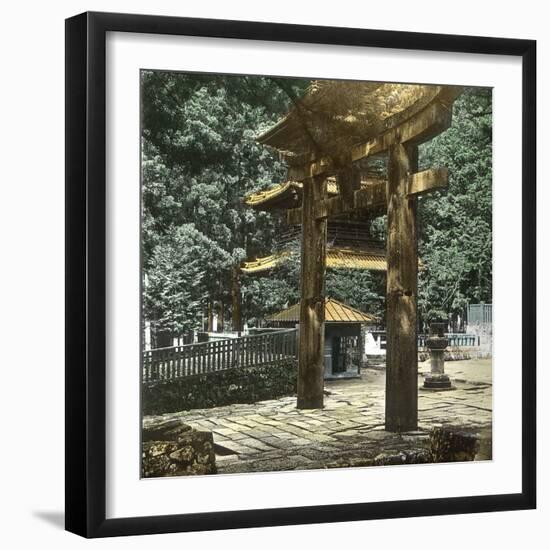The Gardens of the Temple, Nikko (Japan), 1900-1905-Leon, Levy et Fils-Framed Photographic Print