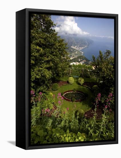 The Gardens of the Villa Cimbrone in Ravello, Amalfi Coast, Campania, Italy, Europe-Olivier Goujon-Framed Stretched Canvas
