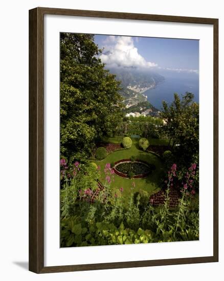 The Gardens of the Villa Cimbrone in Ravello, Amalfi Coast, Campania, Italy, Europe-Olivier Goujon-Framed Photographic Print