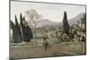 The Gardens of the Villa D'Este, Tivoli-Jean-Baptiste-Camille Corot-Mounted Giclee Print