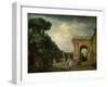 The Gardens of the Villa Ludovisi, Rome, 1749-Claude Joseph Vernet-Framed Giclee Print