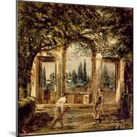 The Gardens of the Villa Medici in Rome, c.1650-51-Diego Velazquez-Mounted Giclee Print