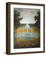 The Gardens of Versailles, France 17th Century-Jean Baptiste Martin-Framed Giclee Print