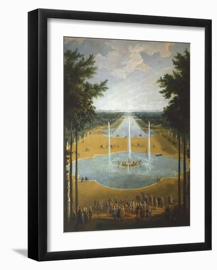 The Gardens of Versailles, France 17th Century-Jean Baptiste Martin-Framed Giclee Print