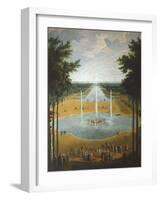 The Gardens of Versailles, France 17th Century-Jean Baptiste Martin-Framed Giclee Print