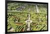 The gardens of Villandry castle from above, Villandry, UNESCO World Heritage Site, Indre-et-Loire, -Francesco Vaninetti-Framed Photographic Print