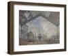 The Gare Saint-Lazare, 1877-Claude Monet-Framed Giclee Print