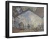 The Gare Saint-Lazare, 1877-Claude Monet-Framed Giclee Print