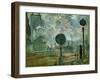 The Gare Saint Lazare (Le Signa)-Claude Monet-Framed Giclee Print