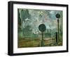 The Gare Saint Lazare (Le Signa)-Claude Monet-Framed Giclee Print