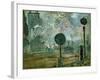 The Gare Saint Lazare (Le Signa)-Claude Monet-Framed Giclee Print