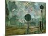 The Gare Saint Lazare (Le Signa)-Claude Monet-Mounted Giclee Print