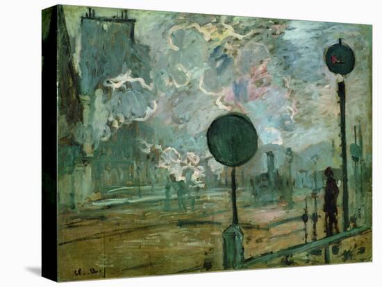 The Gare Saint Lazare (Le Signa)-Claude Monet-Stretched Canvas