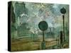 The Gare Saint Lazare (Le Signa)-Claude Monet-Stretched Canvas