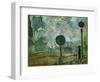 The Gare Saint Lazare (Le Signa)-Claude Monet-Framed Premium Giclee Print