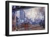 The Gare Saint-Lazare-Claude Monet-Framed Art Print