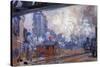 The Gare Saint-Lazare-Claude Monet-Stretched Canvas