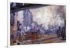 The Gare Saint-Lazare-Claude Monet-Framed Art Print