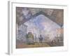 The Gare St. Lazare, 1877-Claude Monet-Framed Premium Giclee Print