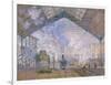 The Gare St. Lazare, 1877-Claude Monet-Framed Giclee Print