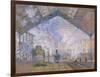 The Gare St. Lazare, 1877-Claude Monet-Framed Giclee Print