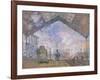 The Gare St. Lazare, 1877-Claude Monet-Framed Giclee Print