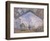 The Gare St. Lazare, 1877-Claude Monet-Framed Premium Giclee Print