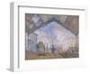 The Gare St. Lazare, 1877-Claude Monet-Framed Premium Giclee Print