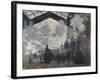 The Gare St-Lazare, 1877-Claude Monet-Framed Giclee Print