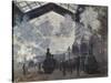 The Gare St-Lazare, 1877-Claude Monet-Stretched Canvas