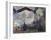 The Gare St-Lazare. 1877-Claude Monet-Framed Giclee Print