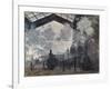 The Gare St-Lazare. 1877-Claude Monet-Framed Premium Giclee Print