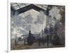 The Gare St-Lazare. 1877-Claude Monet-Framed Giclee Print