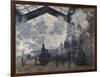 The Gare St-Lazare. 1877-Claude Monet-Framed Giclee Print