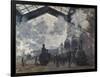The Gare St-Lazare. 1877-Claude Monet-Framed Giclee Print