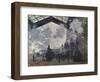 The Gare St-Lazare. 1877-Claude Monet-Framed Giclee Print