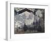 The Gare St-Lazare. 1877-Claude Monet-Framed Premium Giclee Print