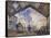 The Gare St-Claude Monet-Framed Stretched Canvas