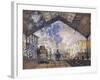 The Gare St-Claude Monet-Framed Art Print