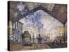 The Gare St-Claude Monet-Stretched Canvas