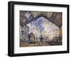 The Gare St-Claude Monet-Framed Art Print