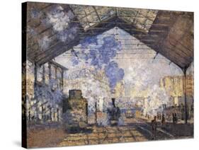 The Gare St-Claude Monet-Stretched Canvas