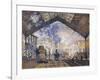 The Gare St-Claude Monet-Framed Art Print