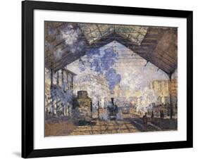 The Gare St-Claude Monet-Framed Art Print