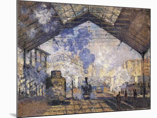 The Gare St-Claude Monet-Mounted Art Print